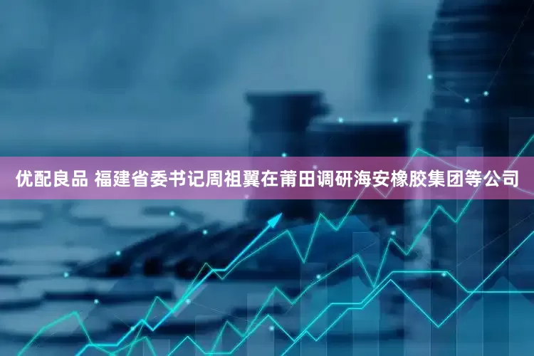 优配良品 福建省委书记周祖翼在莆田调研海安橡胶集团等公司